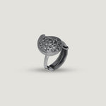 Antique Leaf Motif Statement Ring