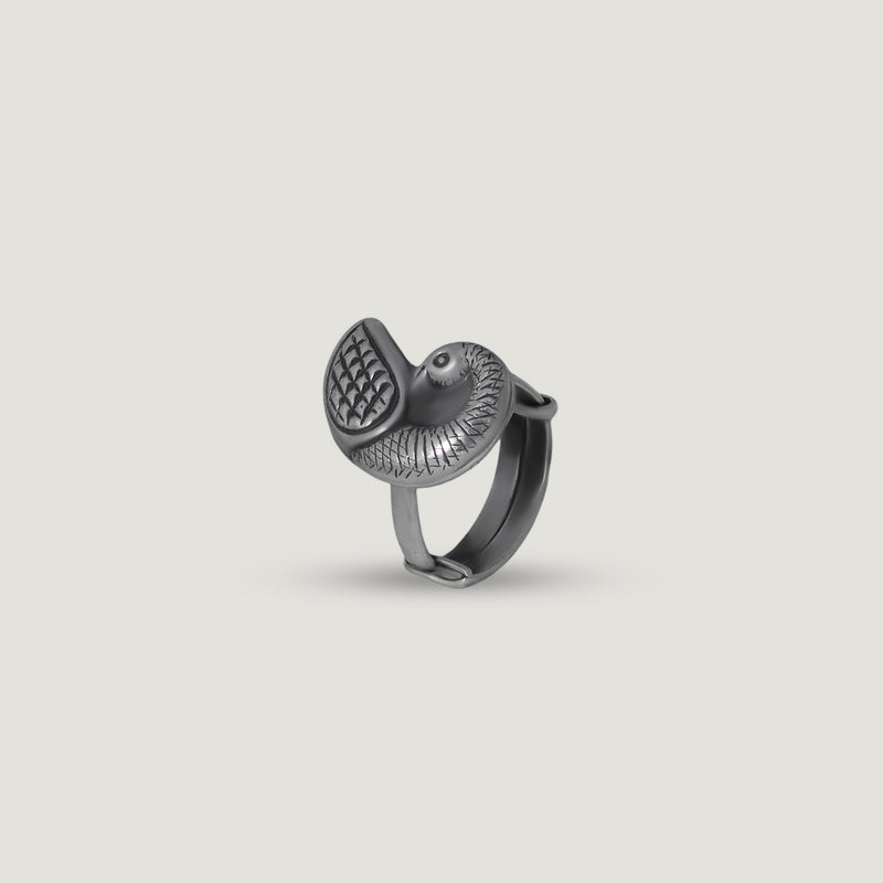 Bird Motif Statement Ring