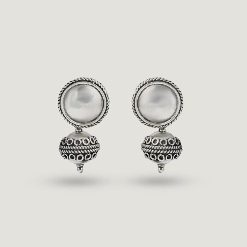 Chandi Gola Drop Earrings