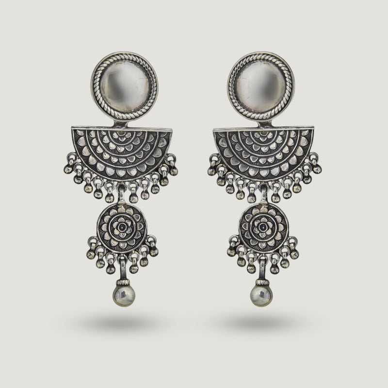 Chandra Kamal Tiered Earrings