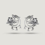Chidiya Gulab Hoop Earrings