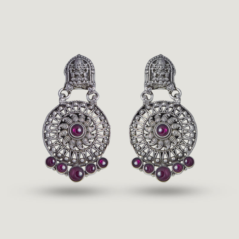 Devi Manik Chandbali Earrings