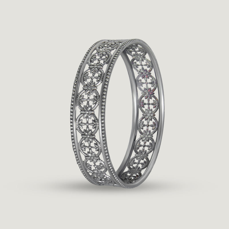 Floral Chain Link Bangle