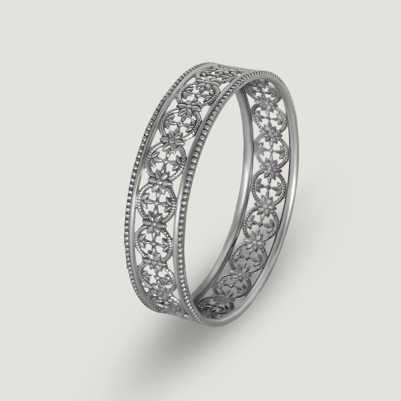 Floral Chain Link Bangle