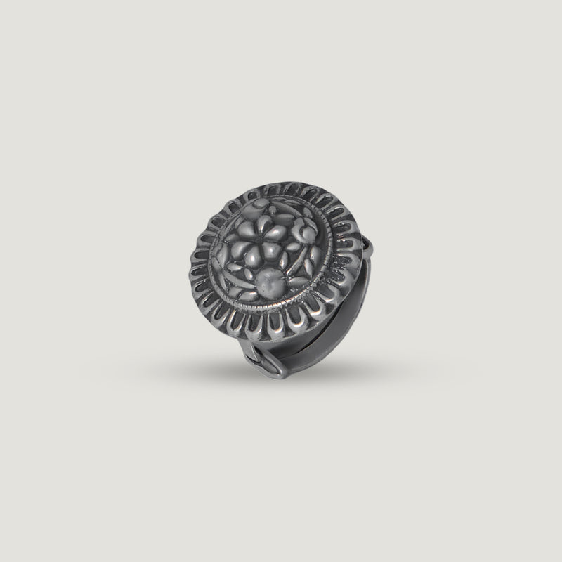 Floral Cluster Statement Ring