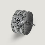 Floral Garden Wide Cuff Bracelet