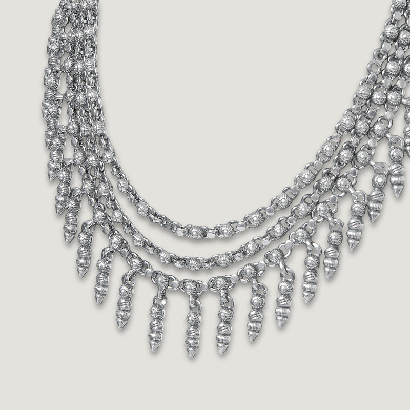 Ghungroo Jhalar Multi-Layer Necklace