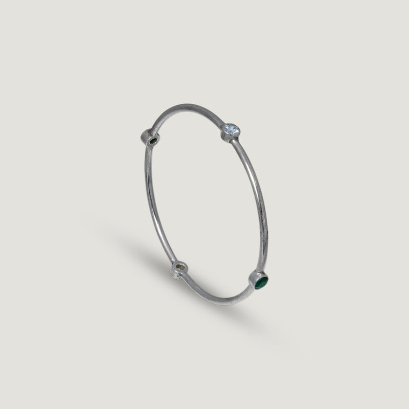 Ishani Silver Bangle