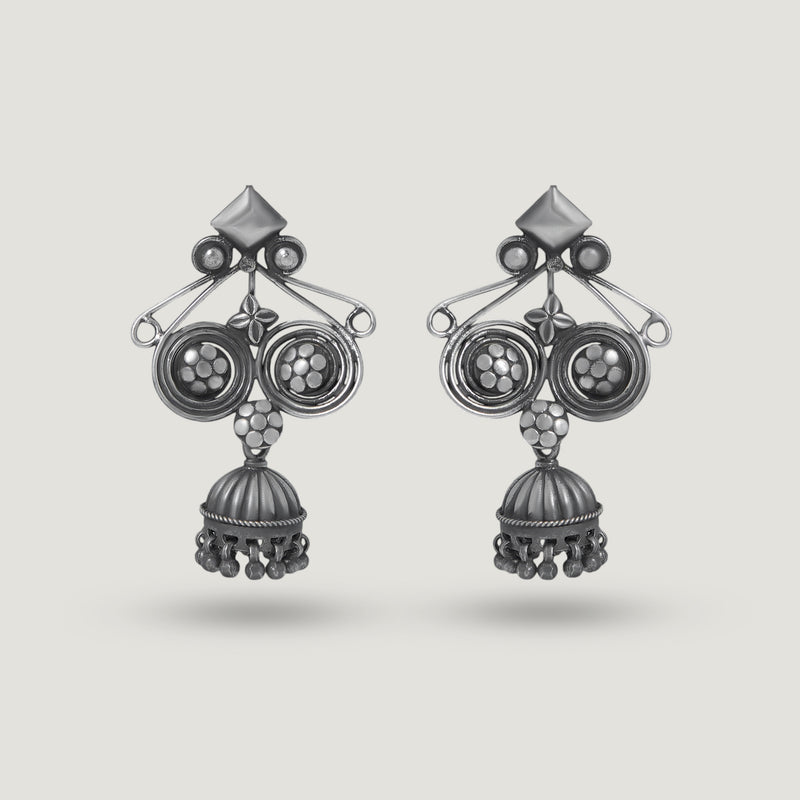 Jugal Chakri Jhumka Earrings