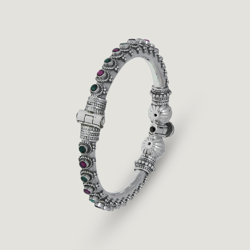 Kamalika Silver Adjustable Bangle