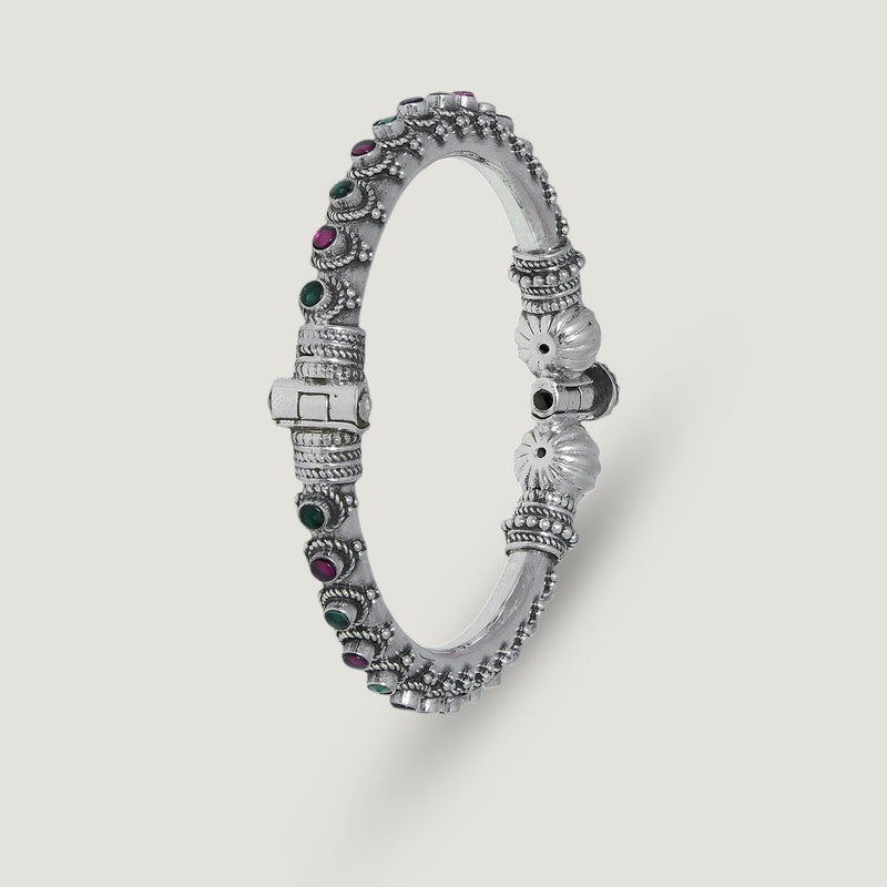 Kamalika Silver Adjustable Bangle