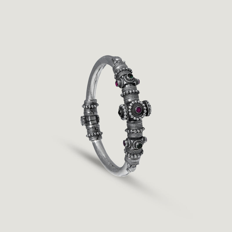 Kavya Silver Bangle