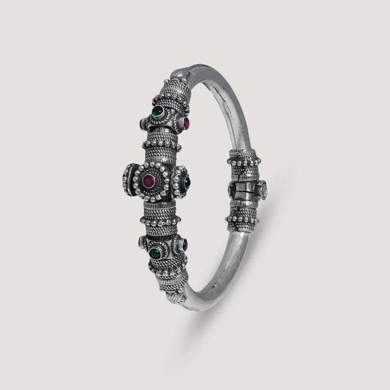 Kavya Silver Bangle