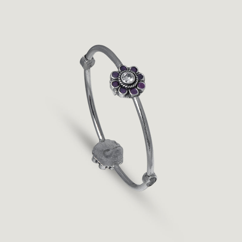 Kusum Silver Bangle