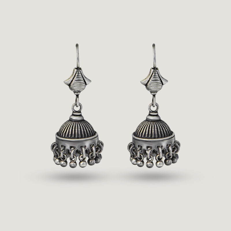 Lotus Jhumka Earrings