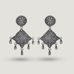 Lotus Mandala Drop Earrings