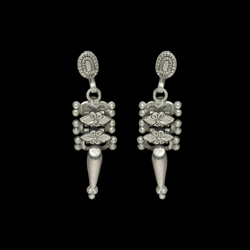 Ornate Silver Taper Drops