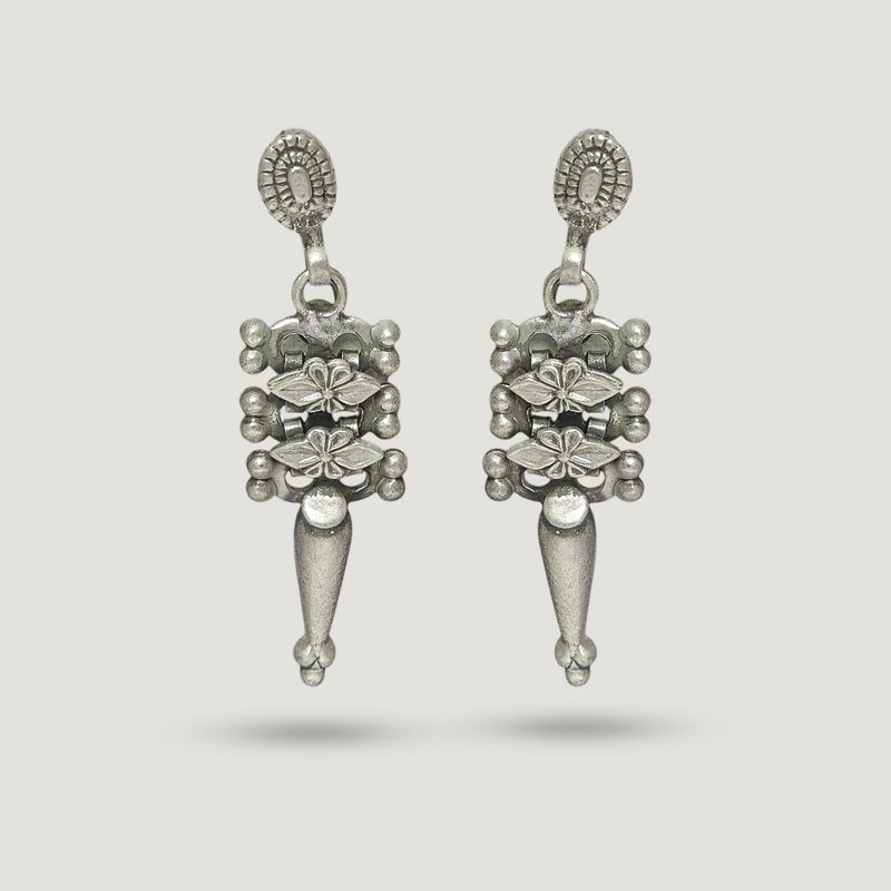 Ornate Silver Taper Drops