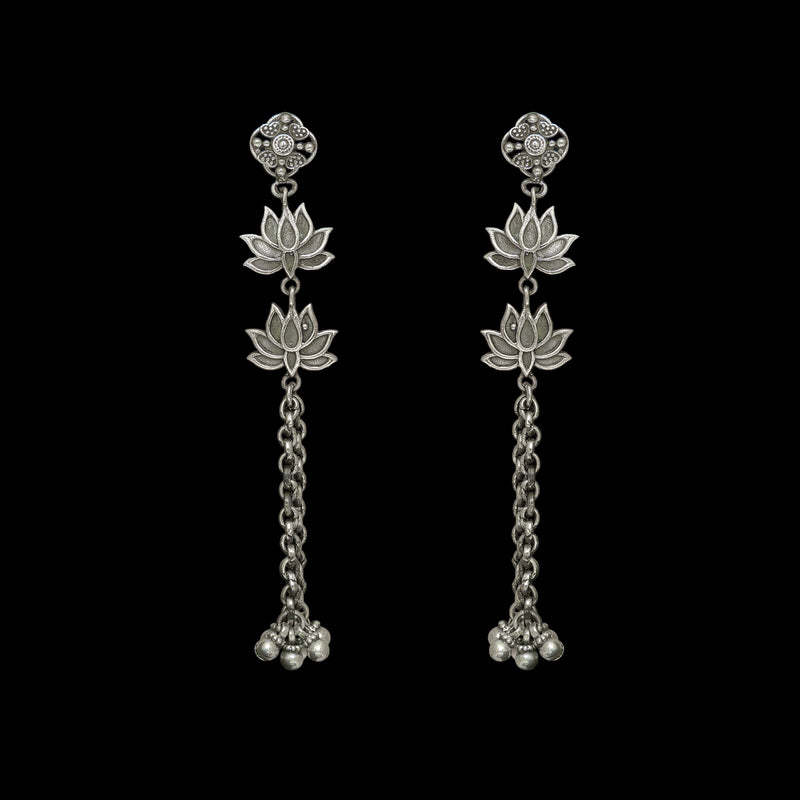 Lotus Link Earrings