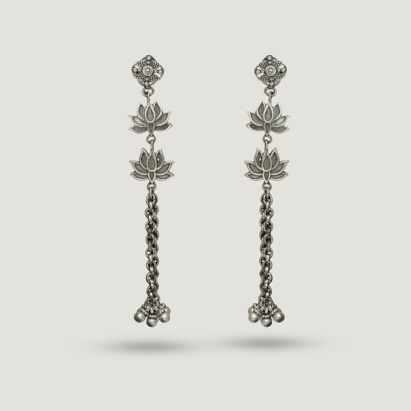 Lotus Link Earrings