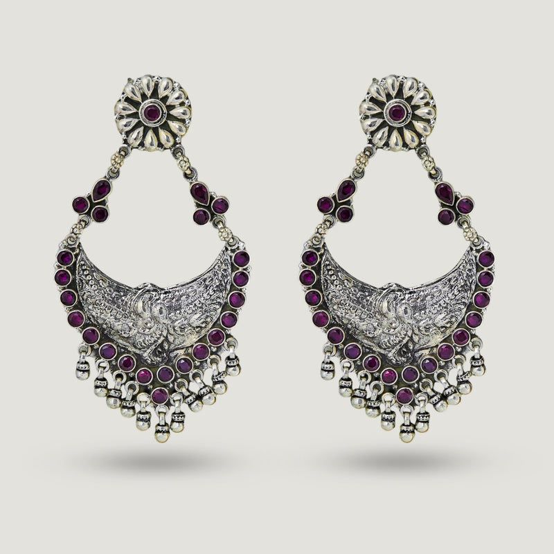 Manik Chandbali Earrings