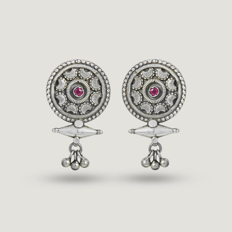 Manik Kamal Chakri Earrings