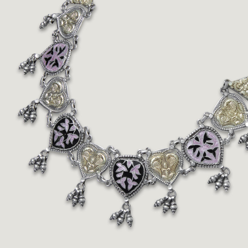 Meenakari Tota Necklace