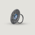 Mosaic Enamel Statement Ring