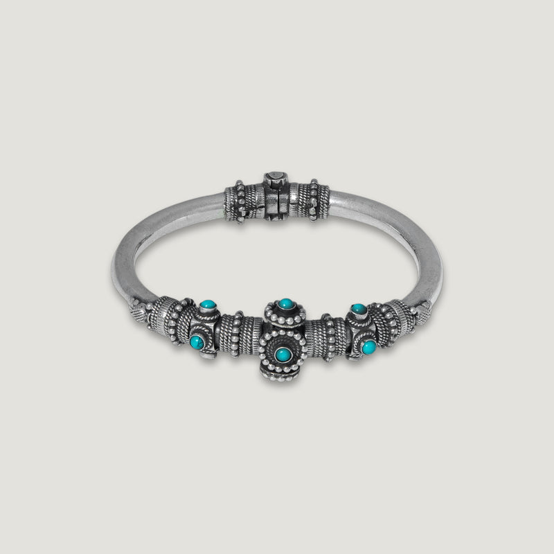 Neelam Silver Bangle