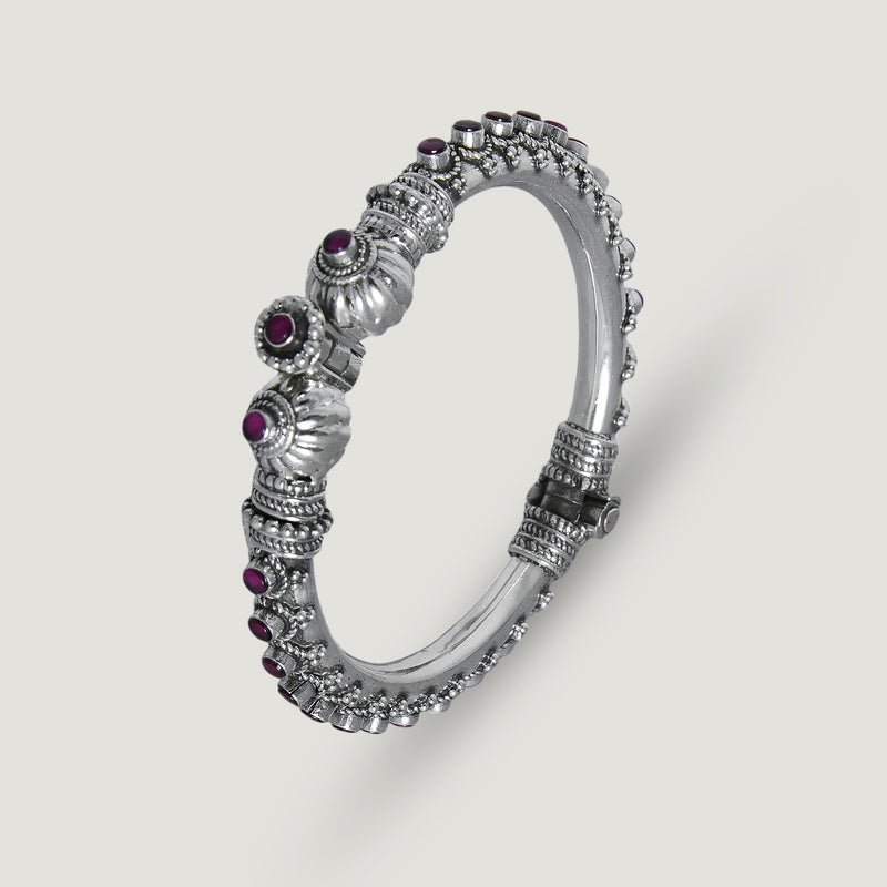 Padma Silver Bangle
