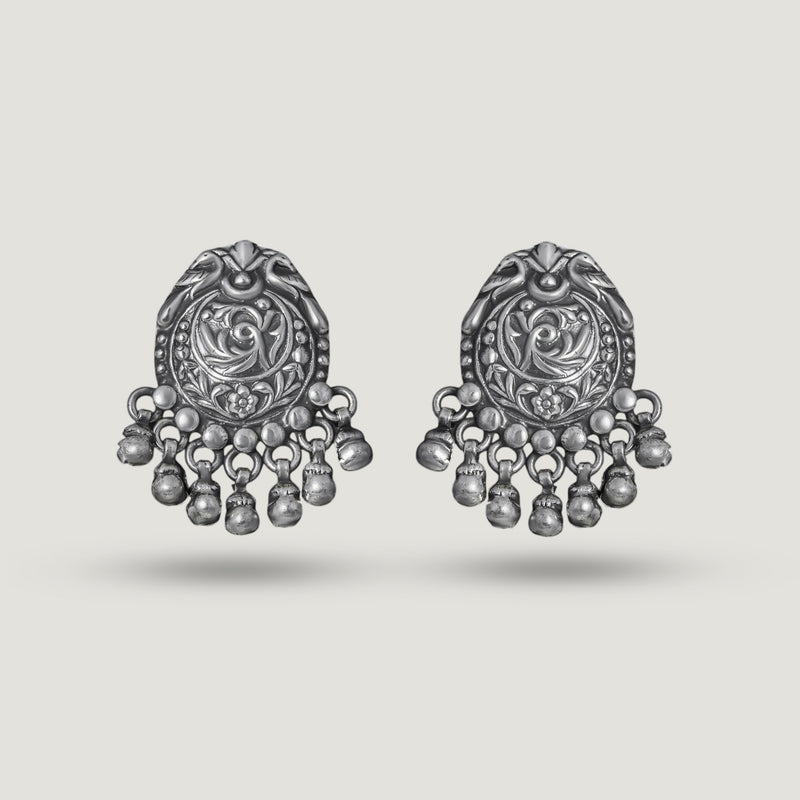 Panchhi Ghungroo Stud Earrings