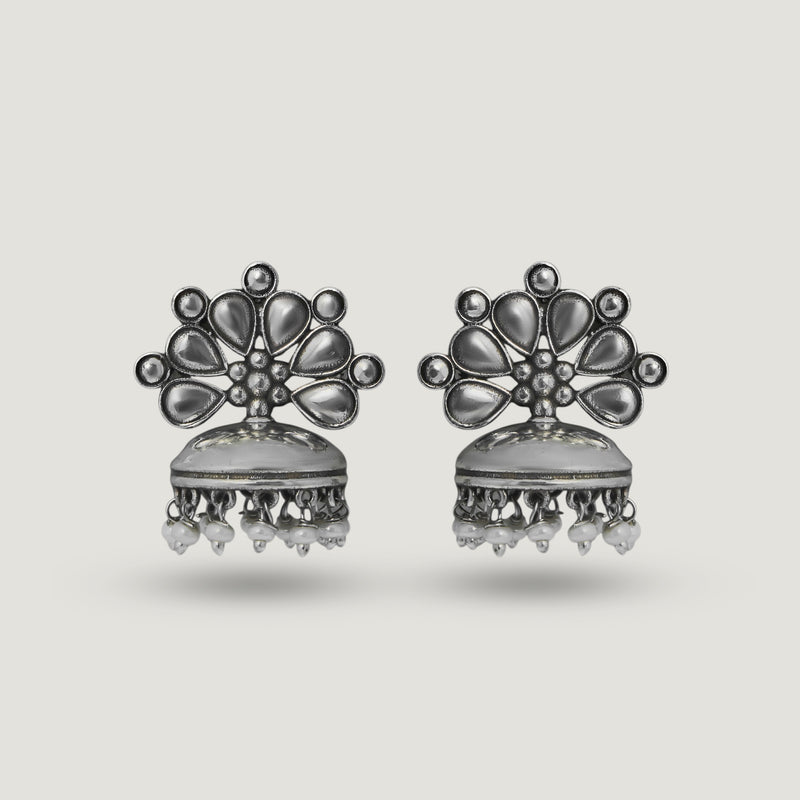 Peacock Pankh Jhumka Earrings