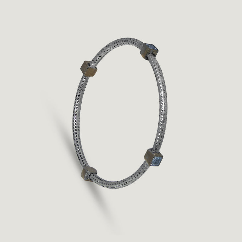 Rekha Silver Bangle