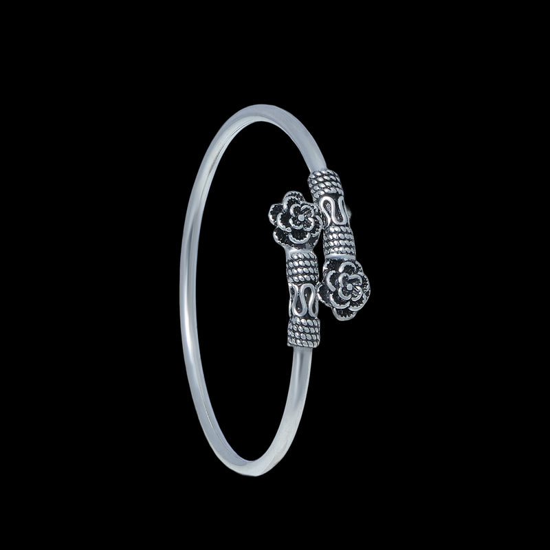 Twin Bloom Adjustable Bangle