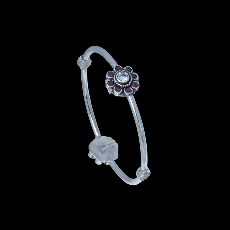 Kusum Silver Bangle