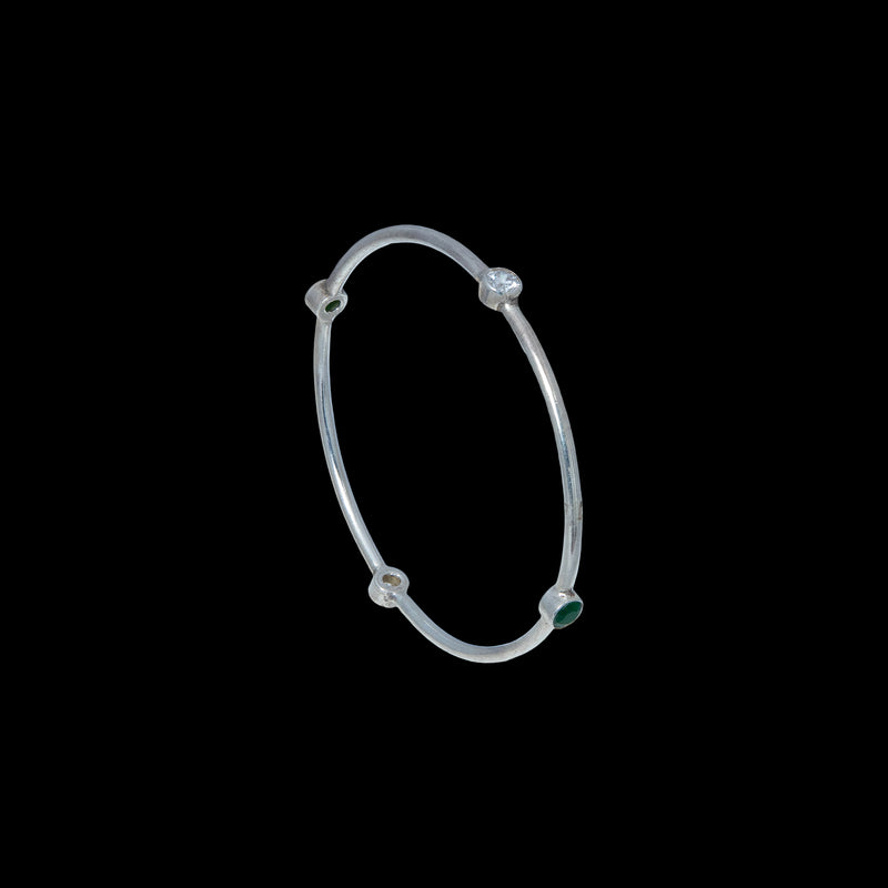 Ishani Silver Bangle