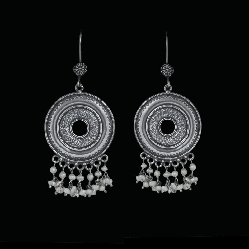 Heritage Chakra Pearl Drop Earrings