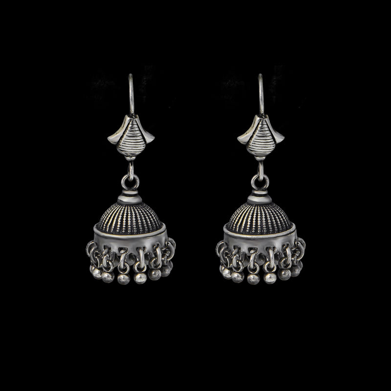 Lotus Jhumka Earrings