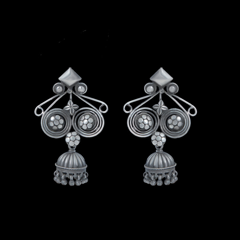 Jugal Chakri Jhumka Earrings
