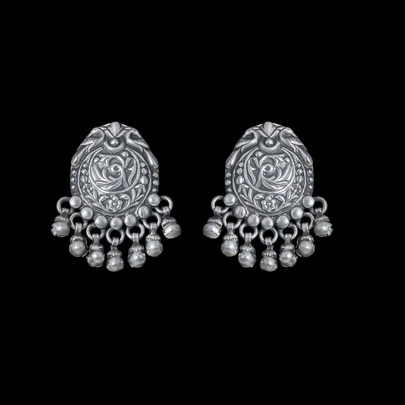 Panchhi Ghungroo Stud Earrings