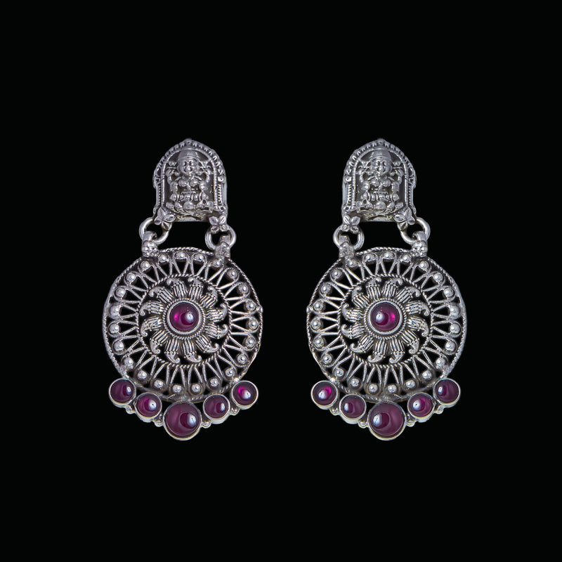 Devi Manik Chandbali Earrings