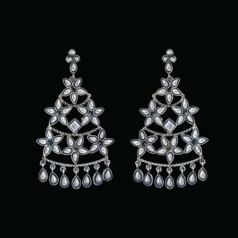 Kundan Vela Chandelier Earrings
