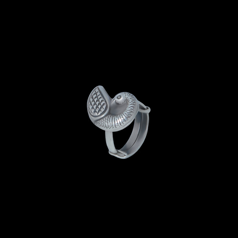 Bird Motif Statement Ring