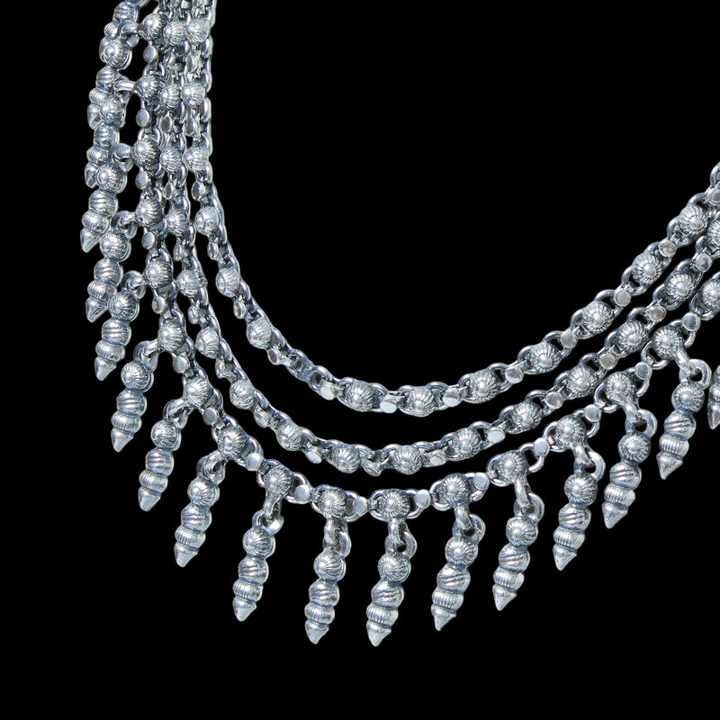 Ghungroo Jhalar Multi-Layer Necklace