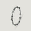 Silver Beaded Cluster Bangle