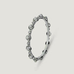 Silver Beaded Cluster Bangle