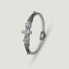 Singa-Mukha Silver Bangle