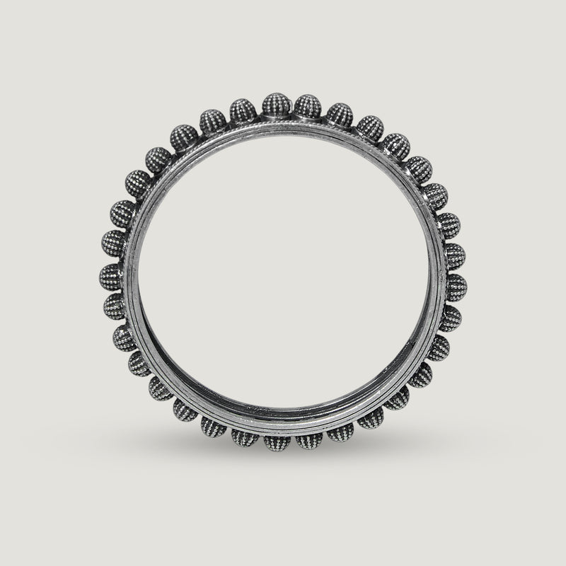 Studded Bead Row Bangle
