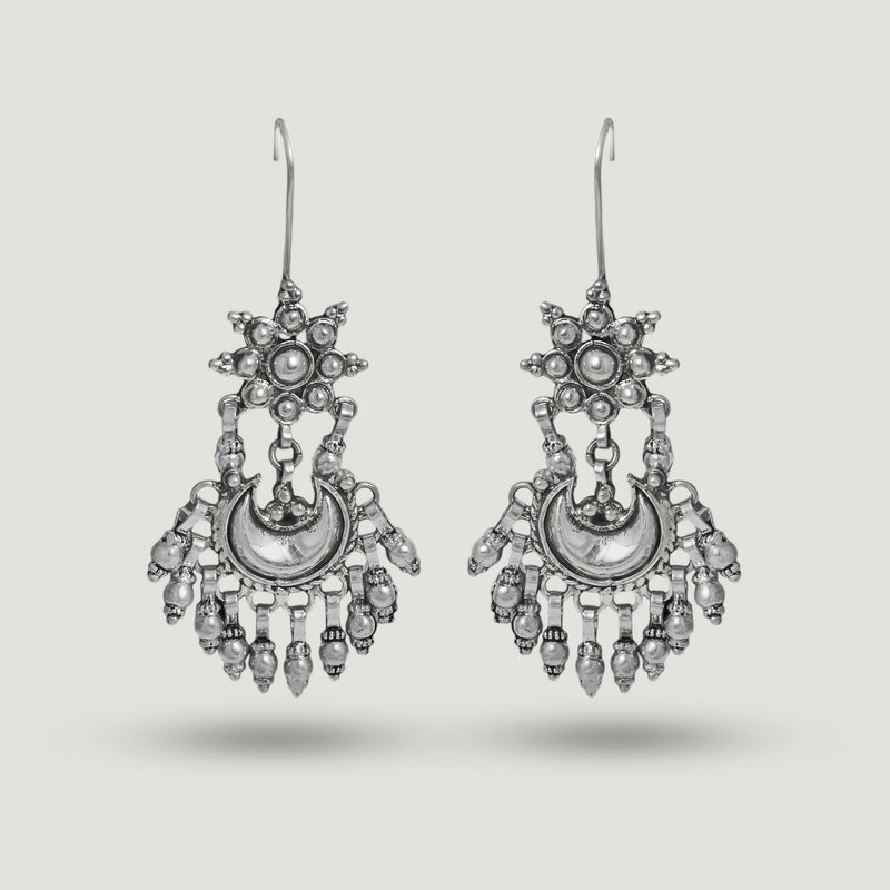 Tara Chandrama Jhalar Earrings