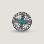 Turquoise Swirl Statement Ring
